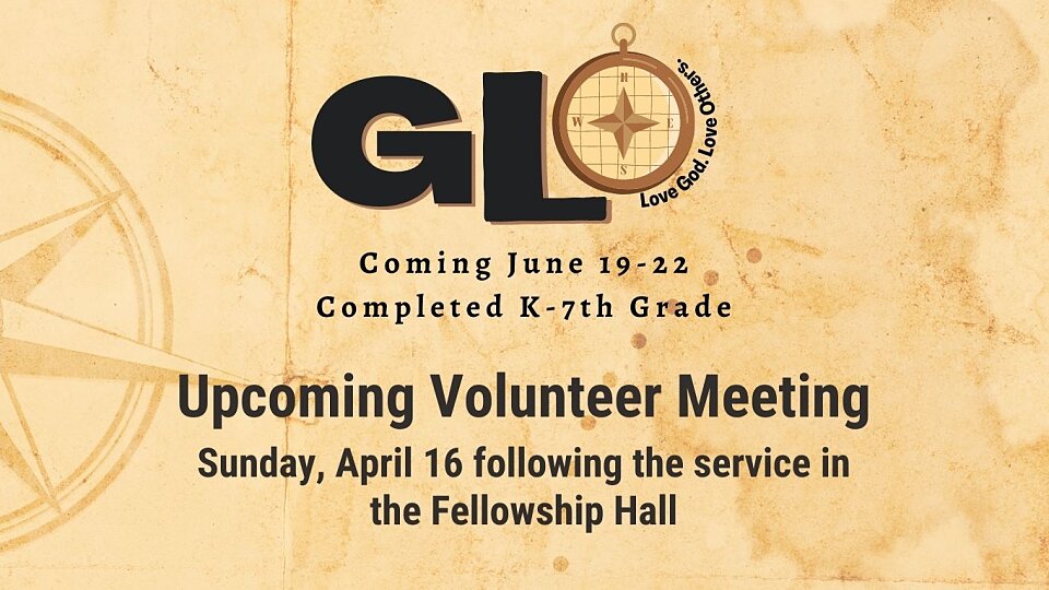 glo volunteer meeting april