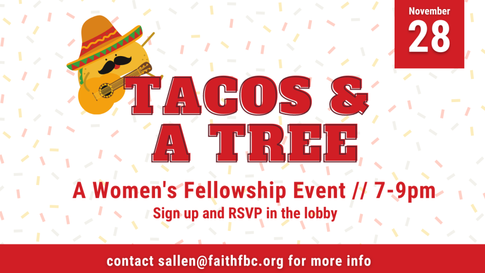 tacos and a tree